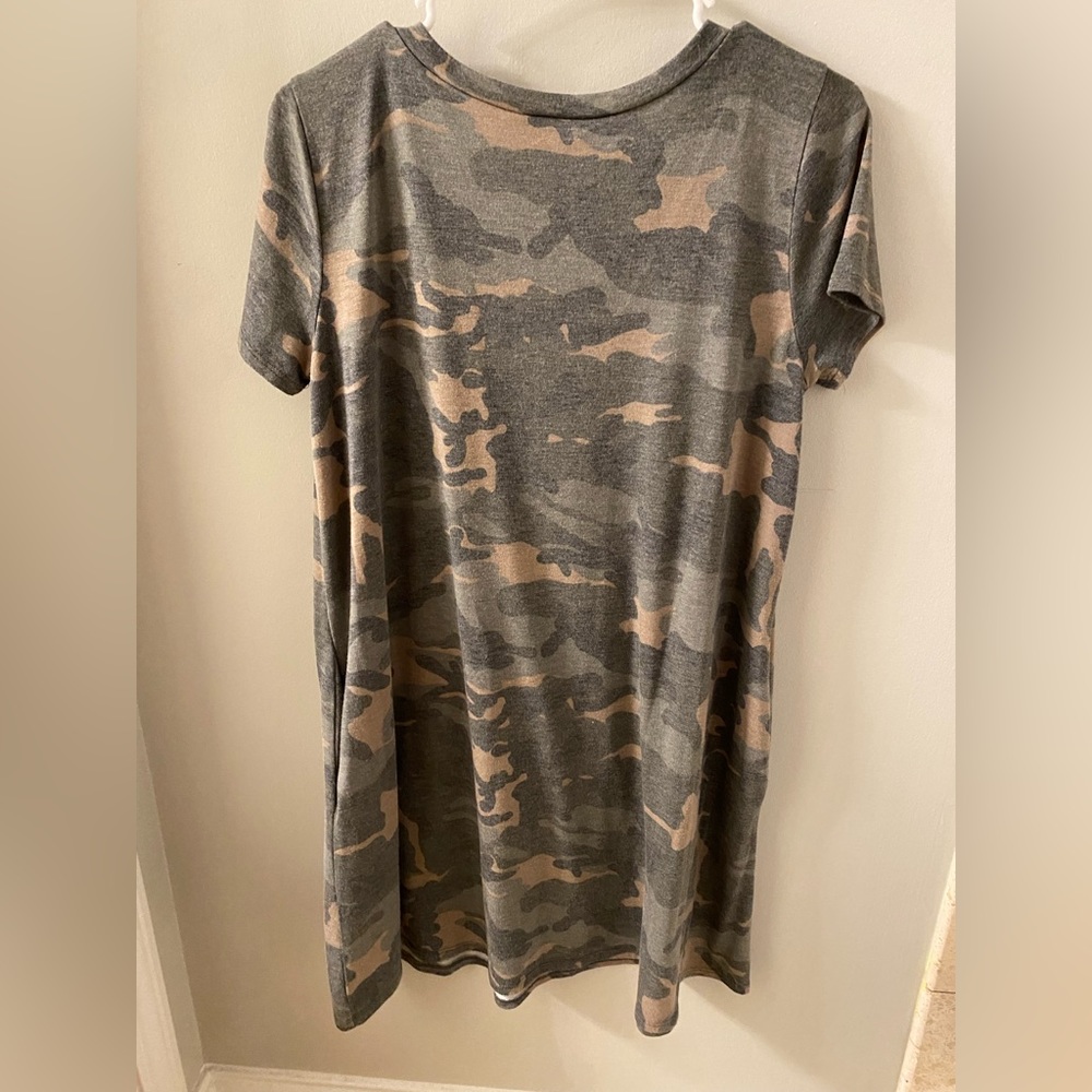 Camo maxi dress pink lily
